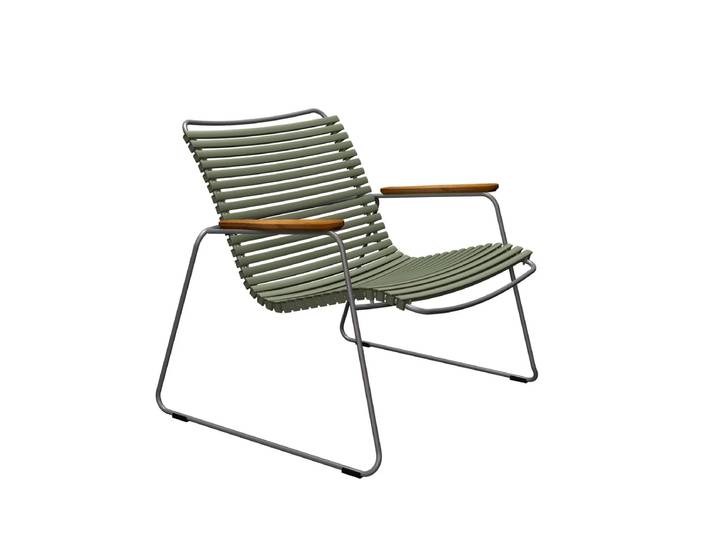 HOUE - CLICK Roomy Outdoor Lounge Chair, olivgrün
