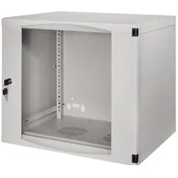 LogiLink Wandschrank (9 HE, 19 Zoll Rack), Serverschrank, Grau