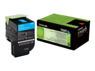 Lexmark 702C Rückgabe-Tonerkassette Cyan für ca. 1.000 Seiten