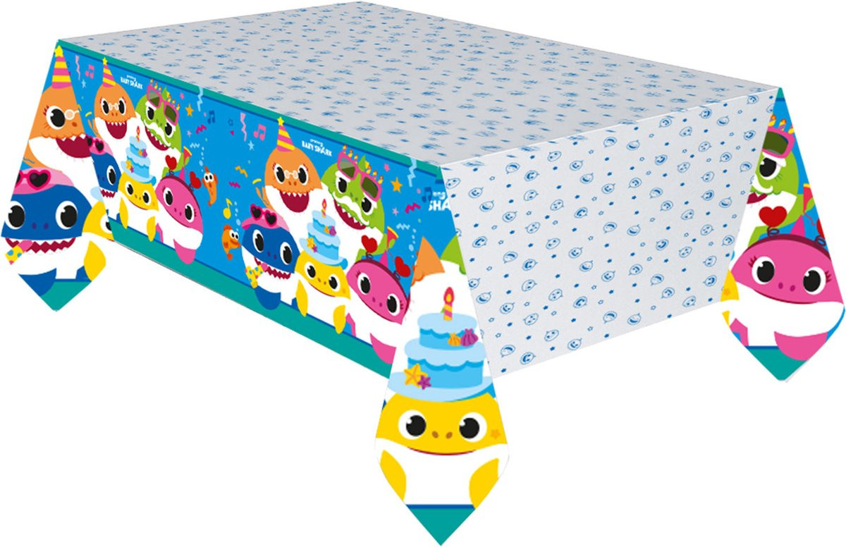 Amscan Baby Shark Tafelkleed 120 x 180 cm