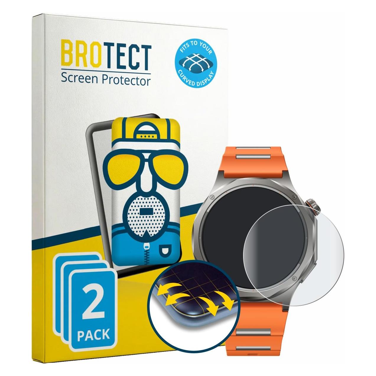 Brotect Fullscreen für Oppo Watch X3 Schutzfolie Displayschutz Folie Matt Entspiegelungsfolie (5662984)