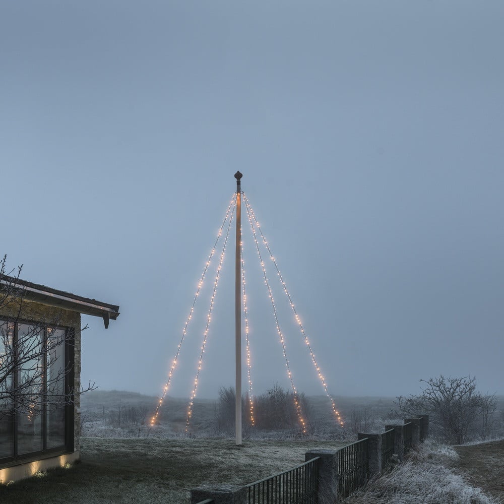 KonstSmide Verlichting voor vlaggenmast met 5x 100 LED, 8m, 2100K, 4781-837