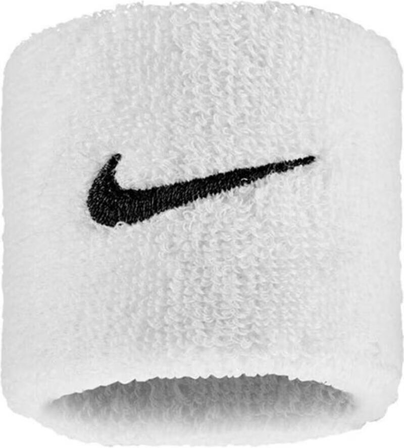 Nike Muñequeras Swoosh Classic Pack 2 Unds N1012405101 Blanco Talla Única Unisex