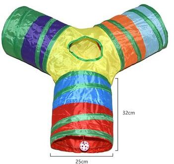 Uplift Picks Foldable Crinkle Cat Play Tunnel Wear Resistant Pet Activity Tube For Cats Rabbits And Guinea Pigs y Style
