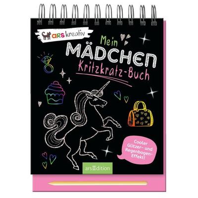 Mein Mädchen-Kritzkratz-Buch, Gebundene Ausgabe von Carolin Hensler, arsedition