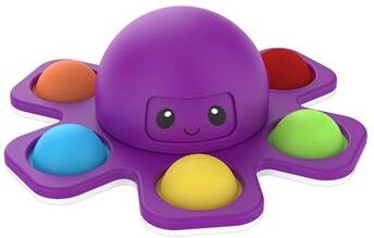 Inspired Finds SpinPop Face Switch Fidget Spinner Toy For Kids purple
