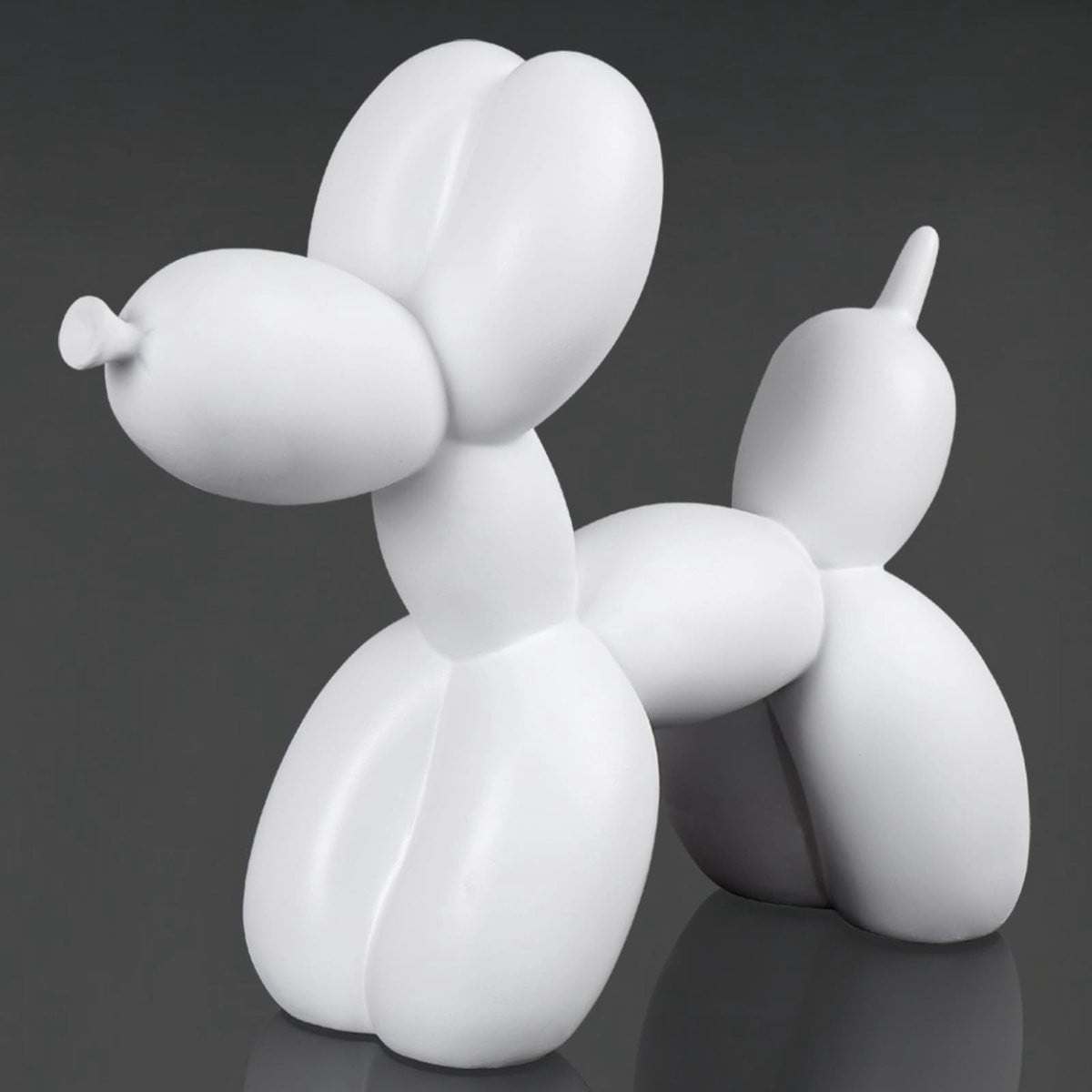 Merkloos Witte Balloon Dog Decoratie voor op tafel
