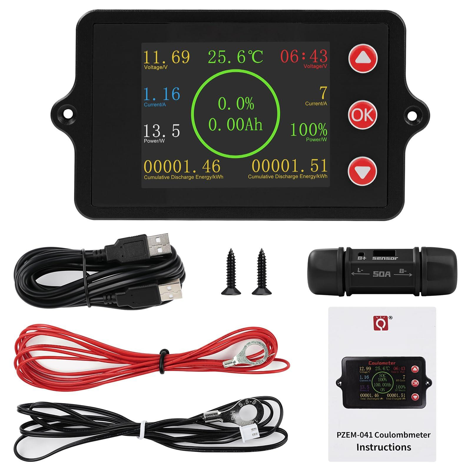 Selius Accubewaker 50A Batterijmonitor - DC 8-100V
