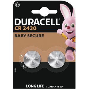 Duracell Knopfzelle CR2430 / DL2430, 270 mAh, Lithium, 2 Stück