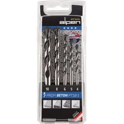 Alpen, Bohrereinsatz, Bohrersatz Profi Beton (10 mm, 4 mm, 5 mm, 6 mm, 8 mm)