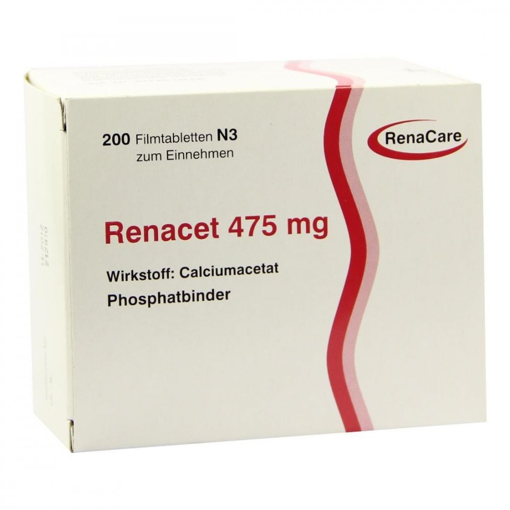 RenaCare NEPHROMED GmbH Renacet 475 mg Filmtabletten 04103375
