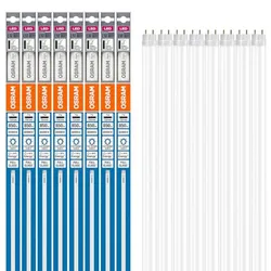 8er Pack 73,4cm Osram G13 T8 LED Röhren EM 7W wie 16W 6500K tageslichtweiß KVG/VVG & 230 V inkl. Ersatzstarter