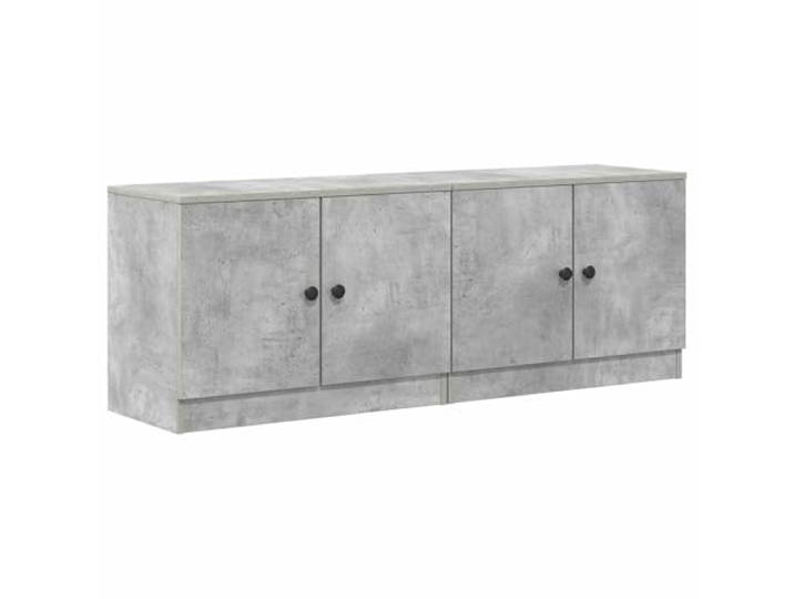Heofavd Bettschrank 2er Set Betongrau 66x35x48 cm Holzwerkstoff