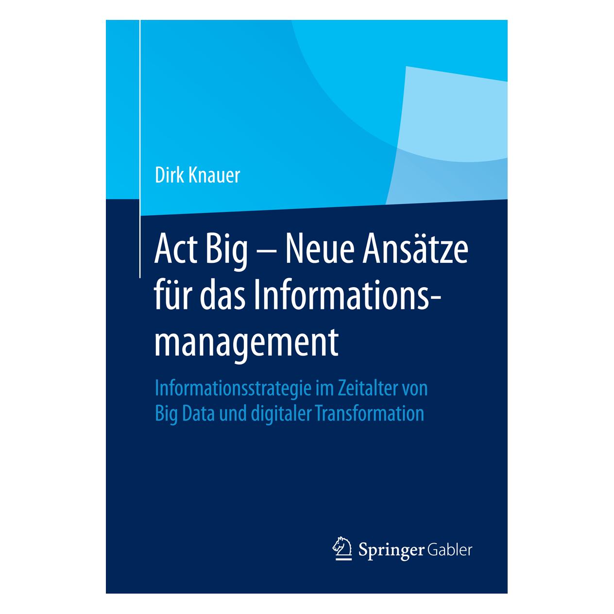 Gabler Act Big - Neue Ansätze für das Informationsmanagement (Deutsch, Softcover, Dirk Knauer) (8809543)