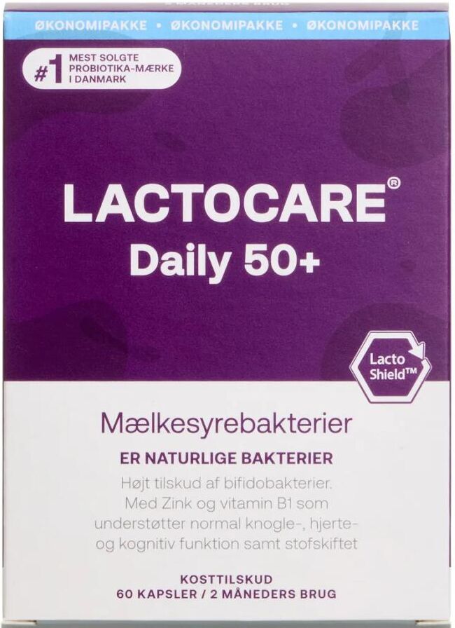 Lactocare Daily 50+ Kosttilskud 60 stk