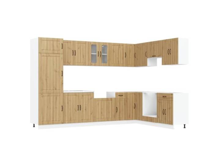 Helloshop26 Error 02_0055694 Moderner Küchenschrank, großer Stauraum, 80 x 46 x 81 cm, aus Holz, antikes Holz