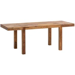 ESSZIMMERTISCH – Massivholz Braun 120–200 cm rechteckig verlängerbar