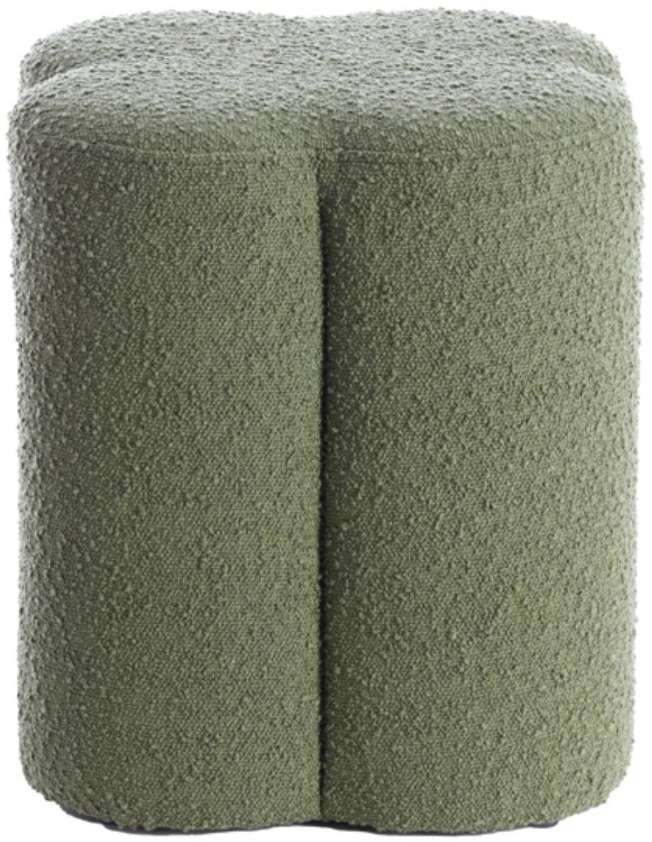 Light & Living Poef Nalani Groen Boucle Modern B/D/H: 38 x 38 x 45 cm