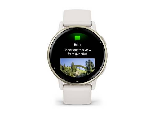 Garmin vívoactive 5 - Ivory - intelligente Uhr mit Band - Silikon - Handgelenkgr