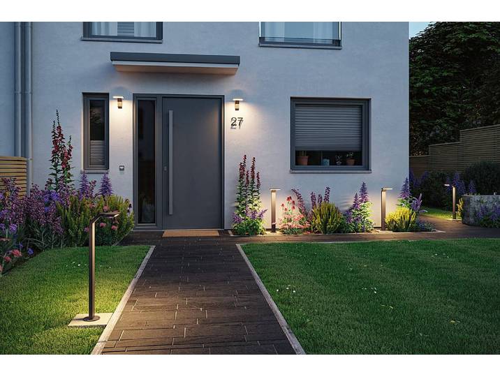 home24 Padverlichting Zerena 15 x 67 x 23cm grijs