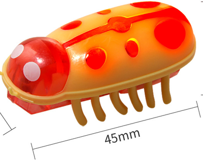 Pet Hub Entertaining Electric Cat Toy: Mini Robot Bugs For Cats, Battery Operated With Vibrating Insect Action! Color: Yellow Red