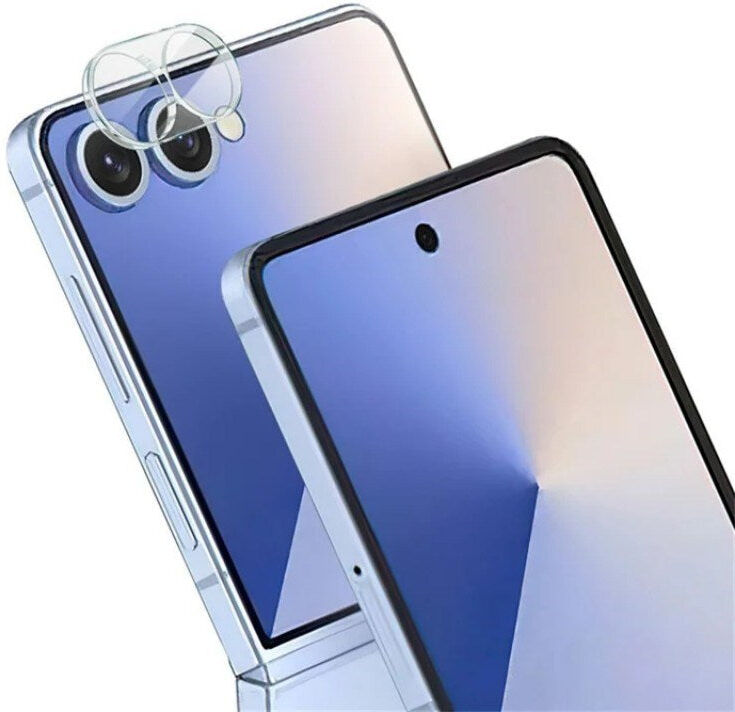 INCOVER Samsung Galaxy Z Flip7 - Kameralinsebeskyttelsesfilm - Gennemsigtig