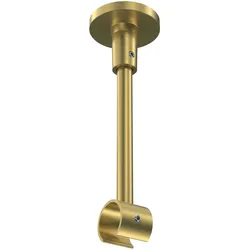 DECKENTRÄGER FÜR GARDINENSTANGEN 20 mm Ø, Sonette 1-läufig, Messing-Optik