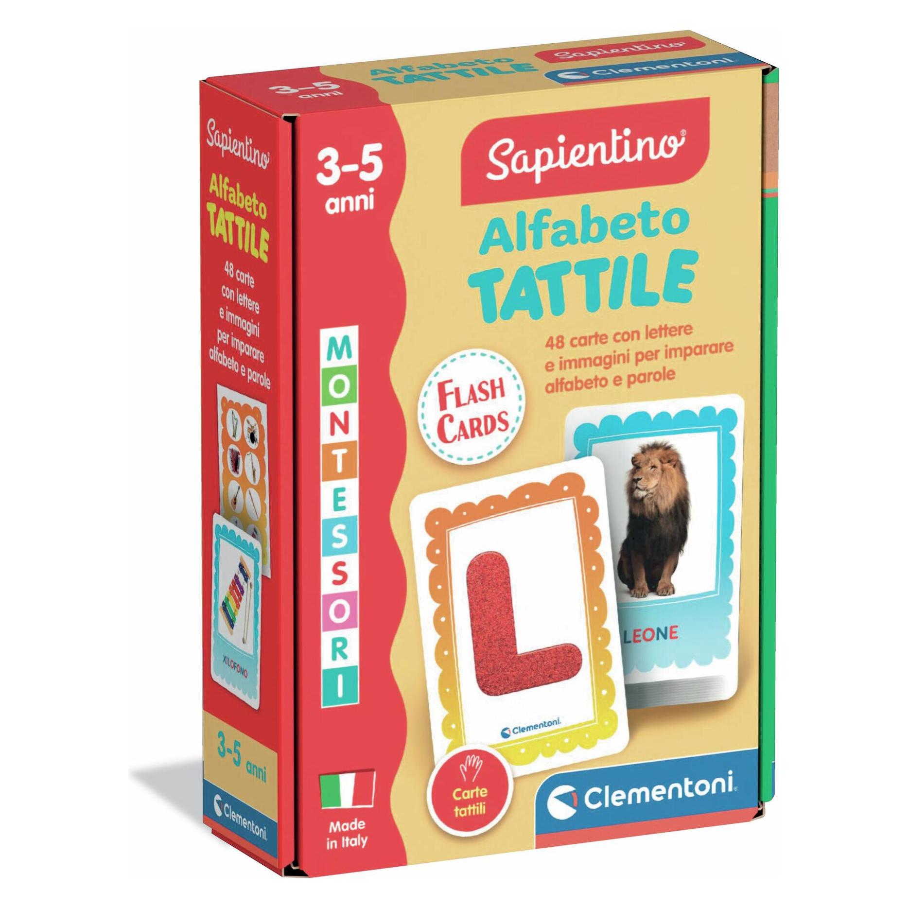 Clementoni Montessori Flashcards Alfabeto Tattile (56496419)