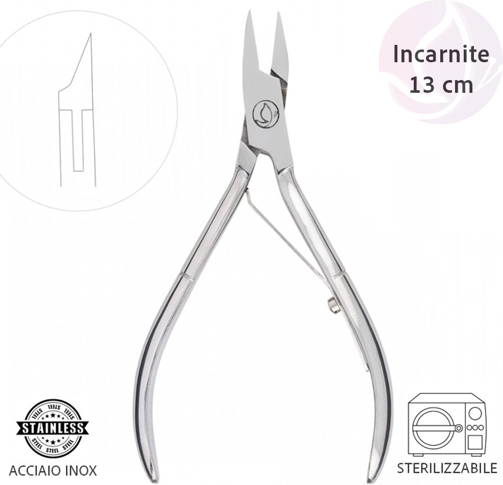 Tuttoperlestetica Tronchesino per Unghie Incarnite Professionale 13 cm in Acciaio Inox –