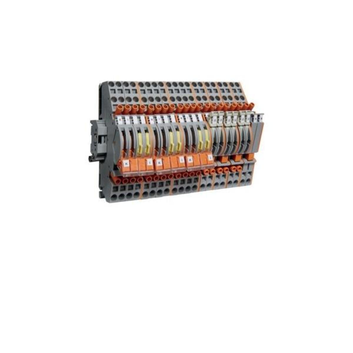 HAGER Wandler-Reihenklemmleiste KL13BC 20p, 1, 5-6qmm, schraubenlos, VBEW