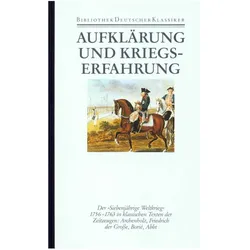 Aufklärung und Kriegserfahrung, Fachbücher von Johannes Kunisch
