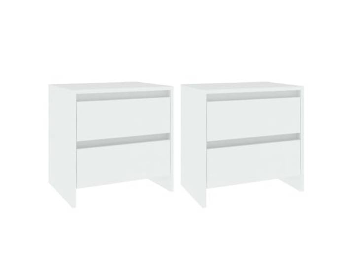 vidaXL Nachttische 2 STK. Weiß 45x34,5x44,5 cm Holzwerkstoff