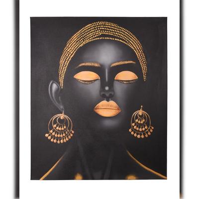DELUKE Bild ENRICO Teak Mehrfarbig 120x4x100cm Wandbild Wohnzimmerbild Dekobild Flur Büro