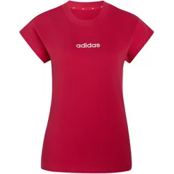 adidas Essentials Linear Cotton T-Shirt Damen KF8374 - power pink/white XXL