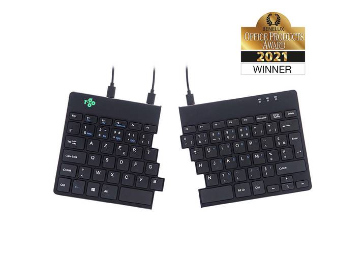 R-Go Tools Split Break Clavier ergonomique filaire USB-A - Noir