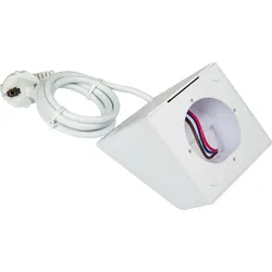 Shelly Wall Display Stand, Tischständer für 4 Display, USB-C/A Ladeanschluss, 150 cm Kabel, weiß