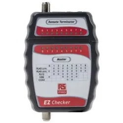RS PRO, Multimeter, CT008 LAN Cable Checker TypeF/RJ11/RJ45 (Kabeltester)
