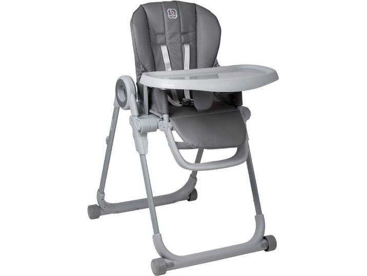 BabyGo Hochstuhl Divan, grau, platzsparend zusammenklappbar