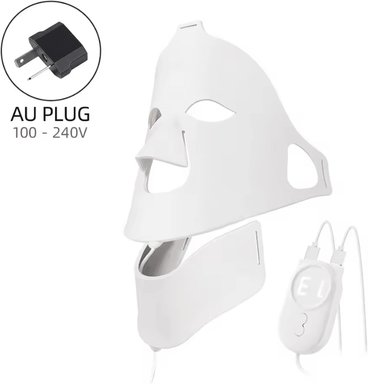 Inspire Curations 7 Color LED Silicone Face Mask Light Therapy Beauty Device For Home Skin Care au Plug