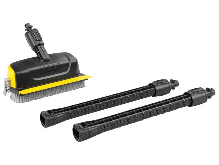 KÄRCHER Kehrgarnitur PS 30 Plus Flächenreiniger Powerschrubber , schwarz, B:25cm H:19cm L:105cm, Reinigungsbürsten, mit 3 Hochdruckdüsen, Kehrgarnitur