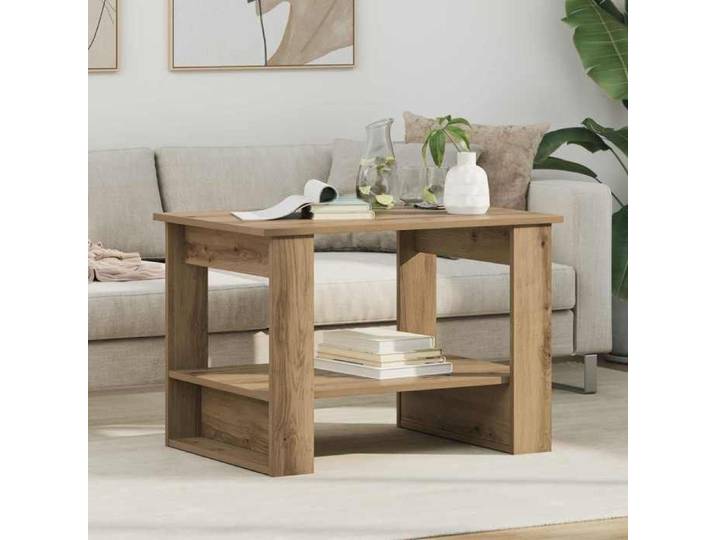 (ON SALE)Table basse - Pour Bureau/salon - Petite Table d'appoint - Chêne artisanal 72 x 50 x 50 cm Bois d'ingénierie @FR(23074)