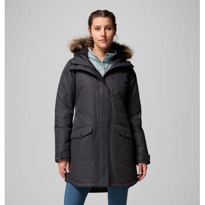 Parka COLUMBIA "SUTTLE MOUNTAIN LONG INSULATED JACKET", Damen, Gr. S, schwarz, Obermaterial: 100% Polyester. Wattierung: 100% Polyester, Jacken Parka, sportlicher Parka, für Wandern und Trekking, mit Polyester-Wattierung