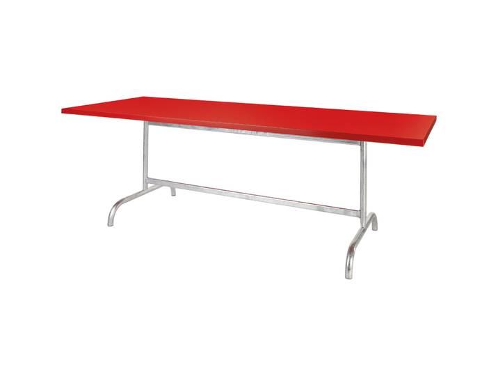 Gartentisch Schaffner Säntis Metall rot 240x80 cm klappbar - Material: Metall/Stahl - Gartentisch - Wetterfeste Gartenmöbel & Accessoires