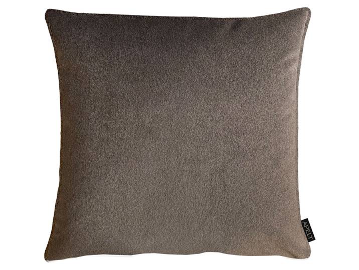 Dekokissen APELT Tyrol , braun (braun, unifarben), B:46cm H:0,5cm L:46cm, Polyester, Dekokissen_Sitzkissen_Kissenhüllen, Dekokissen, in lässigem Lodenlook