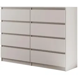KOMMODE Lemon mit 8 Schubladen, 140 cm, Kaschmir