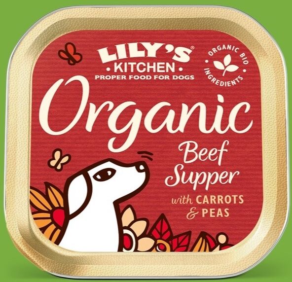Lily's Kitchen Organic Ternera Tarrina para Perros 150 gr