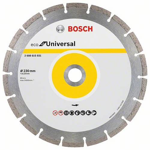 Bosch Accessories 2608615031 2608615031 Diamanttrennscheibe 230mm Beton, Ziegel, Kalkstein, Dachziegel
