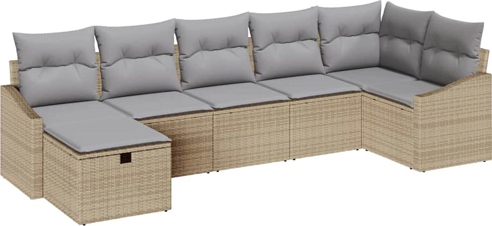 vidaXL Sofa Set 8 stk. Poly-Rattan