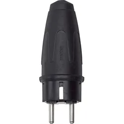 Merten Gummi-SCHUKO-Stecker schwarz 16A AC 250V 122151