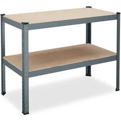 Relaxdays, Werkbank + Arbeitsbock, Werkbank (120 cm, 60 cm)